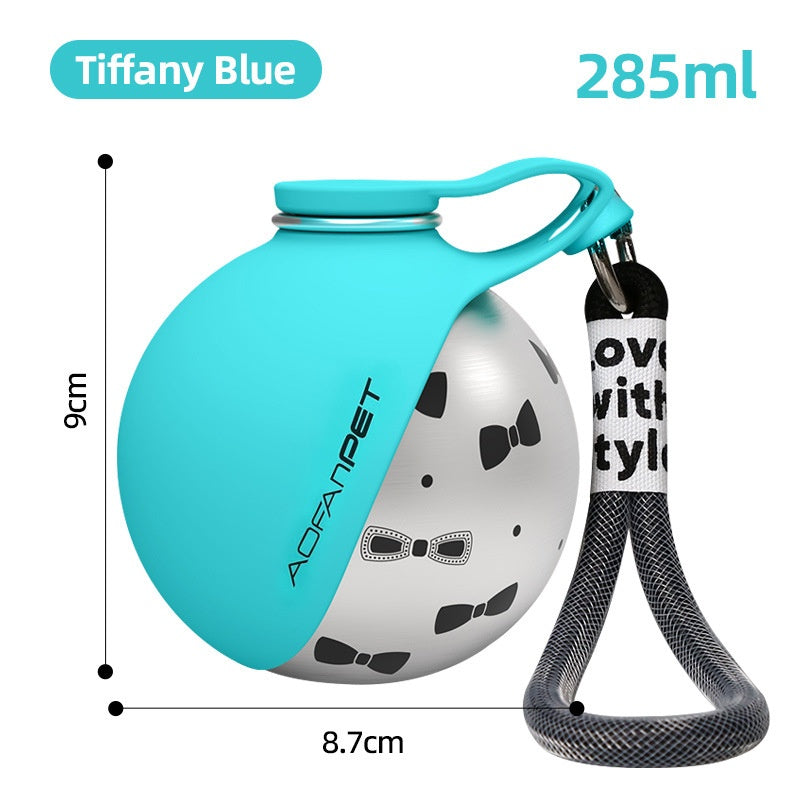 Pet Stainless Steel Water Cup Small Dog Water Bottle