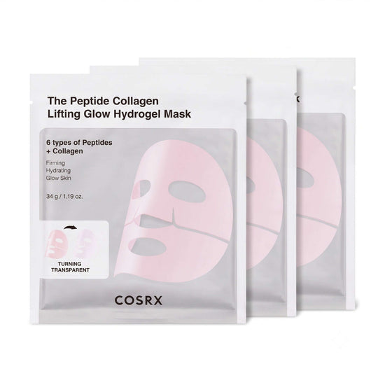 COSRX The Peptide Collagen Lifting Glow Hydrogel Mask 3 Sheets