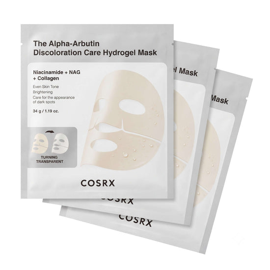 COSRX The Alpha-Arbutin Discoloration Care Hydrogel Mask 3 Sheets