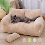 Luxury Winter Warm Plush Pet Bed Sofa – Soft & Comfortable Cat/Dog Nest